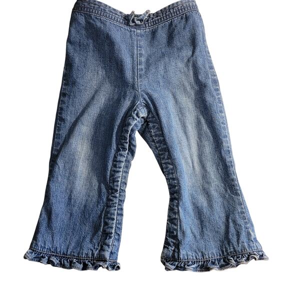 Baby Gap Lined Jeans Lettuce Hem Warm Infant 18-24 Months Snaps - Picture 1 of 5